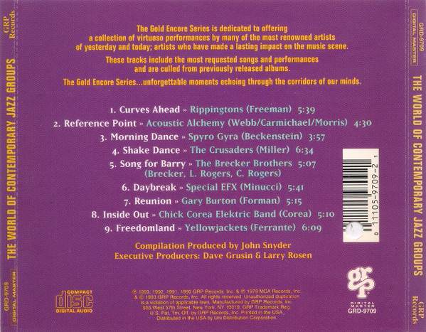 Various - The World Of Contemporary Jazz Groups (CD, Comp) (Near Mint (NM or M-)) - Image 2