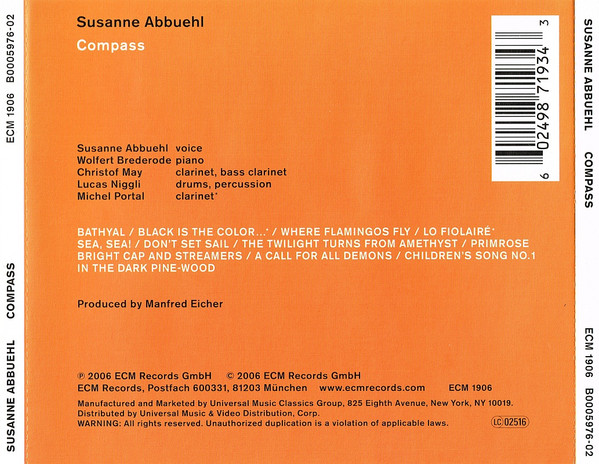 Susanne Abbuehl - Compass (CD, Album) (Mint (M)) - Image 2
