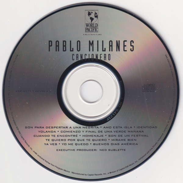Pablo Milanés - Cancionero (CD, Comp) (Near Mint (NM or M-)) - Image 3