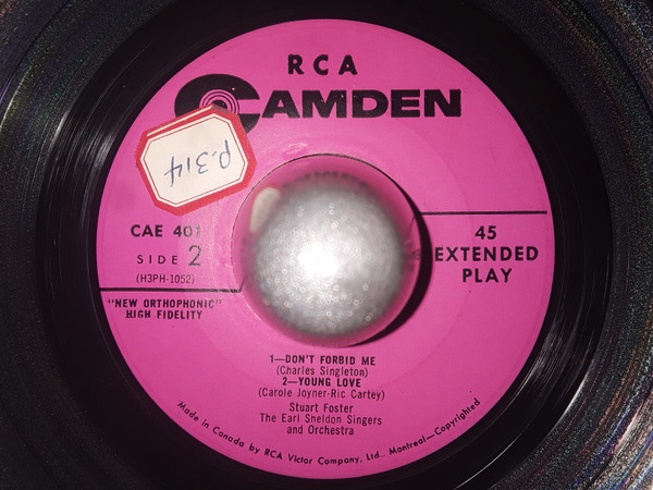Stuart Foster, Earl Sheldon And His Orchestra And Earl Sheldon's Chorus - Can I Steal A Little Love (7", EP) (Very Good Plus (VG+)) - Image 2