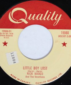 Nick Marco And The Venetians - Little Lost Boy / Would It Hurt You (7", Single) (Very Good Plus (VG+))