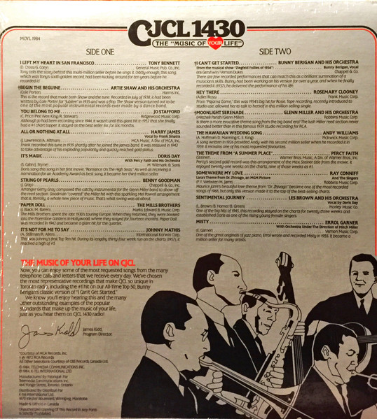 Various - CJCL 1430 The "Music Of Your Life" (LP, Comp, Transcription) (Mint (M)) - Image 2