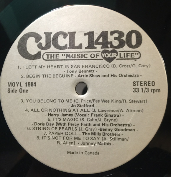 Various - CJCL 1430 The "Music Of Your Life" (LP, Comp, Transcription) (Mint (M)) - Image 3