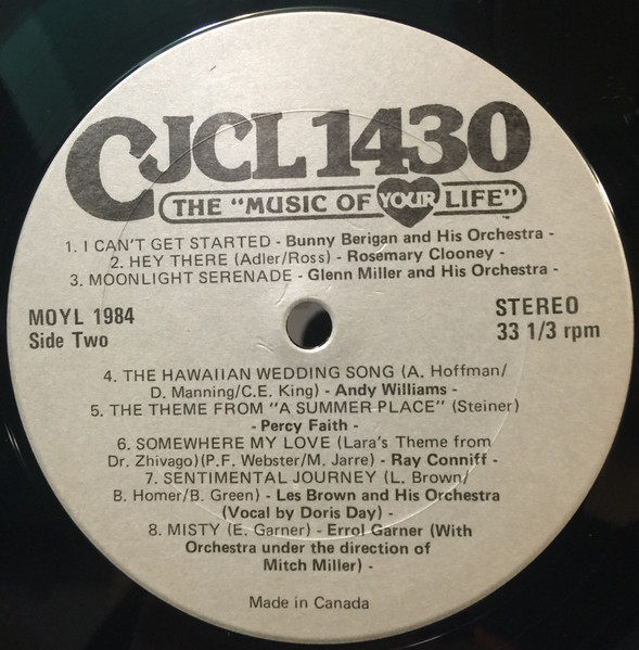 Various - CJCL 1430 The "Music Of Your Life" (LP, Comp, Transcription) (Mint (M)) - Image 4