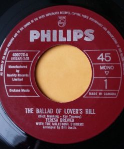 Teresa Brewer With The Milestone Singers - The Ballad Of Lover's Hill (7", Single, Mono) (Very Good Plus (VG+))