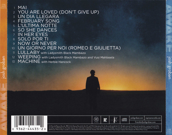 Josh Groban - Awake (CD, Album) (Near Mint (NM or M-)) - Image 2