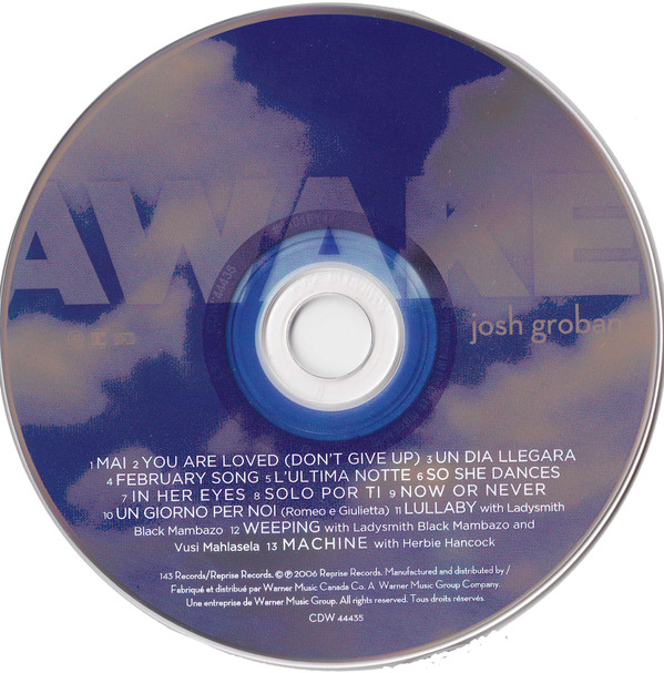 Josh Groban - Awake (CD, Album) (Near Mint (NM or M-)) - Image 3