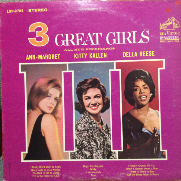 Ann Margret - Kitty Kallen - Della Reese - 3 Great Girls (LP, Album) (Mint (M)) - Image 2