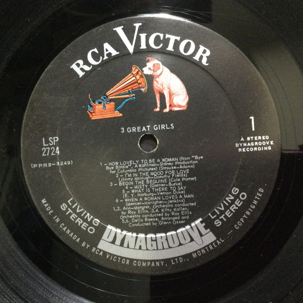 Ann Margret - Kitty Kallen - Della Reese - 3 Great Girls (LP, Album) (Mint (M)) - Image 4