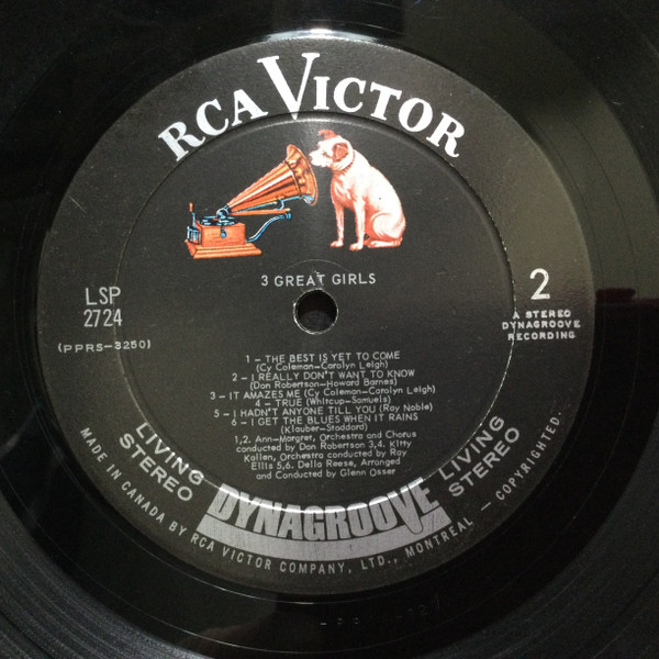Ann Margret - Kitty Kallen - Della Reese - 3 Great Girls (LP, Album) (Mint (M)) - Image 5