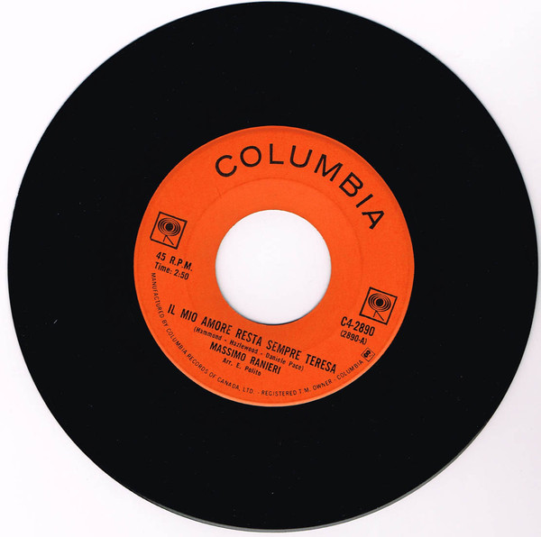 Massimo Ranieri - Il Mio Amore Resta Sempre Teresa / Rose Rosse (7", Single) (Near Mint (NM or M-)) - Image 2
