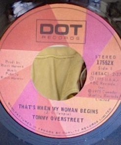Tommy Overstreet - That's When My Woman Begins (7") (Near Mint (NM or M-))