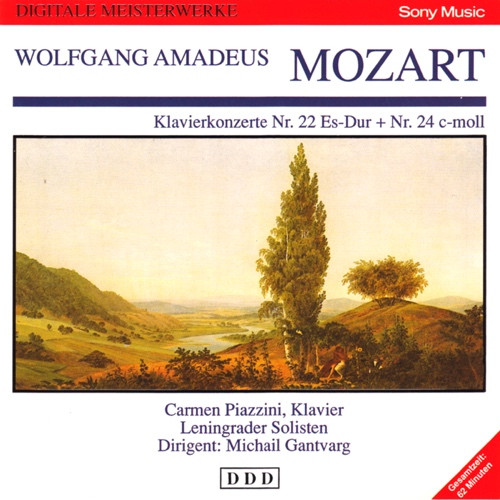 Wolfgang Amadeus Mozart - Carmen Piazzini, Leningrad Soloists, Michail Gantvarg - Klavierkonzerte Nr. 22 Es-Dur + Nr. 24 C-Moll (CD) (Very Good Plus (VG+))