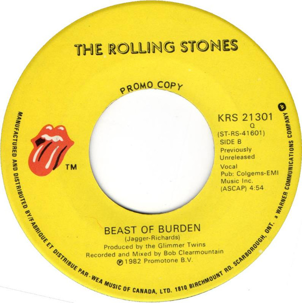 The Rolling Stones - Going To A Go-Go (Live Version) (7", Single, Promo) (Near Mint (NM or M-)) - Image 2