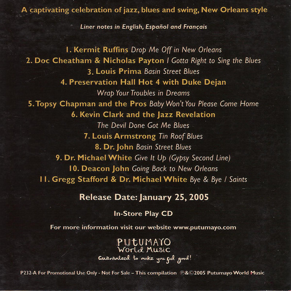 Various - New Orleans (CD, Comp, Promo) (Near Mint (NM or M-)) - Image 2