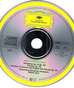 Dmitri Shostakovich - Göteborgs Symfoniker, Neeme Järvi - Symphony No. 15 • October • Overture On Russian & Kirghiz Folk Themes (CD, Album) (Mint (M)) - Image 3