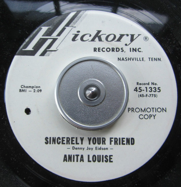 Anita Louise (2) - Jim Dandy / Sincerely Your Friend (7", Single, Promo) (Very Good Plus (VG+)) - Image 2