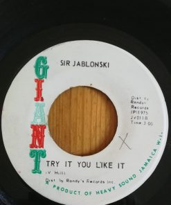 Sir Jablonski - Jook For Jook / Try It You Like It (7") (Very Good Plus (VG+))