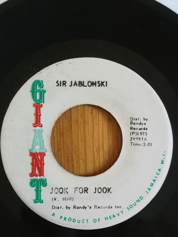 Sir Jablonski - Jook For Jook / Try It You Like It (7") (Very Good Plus (VG+)) - Image 2