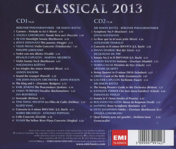 Various - Classical 2013 (2xCD, Album, Comp) (Near Mint (NM or M-)) - Image 2