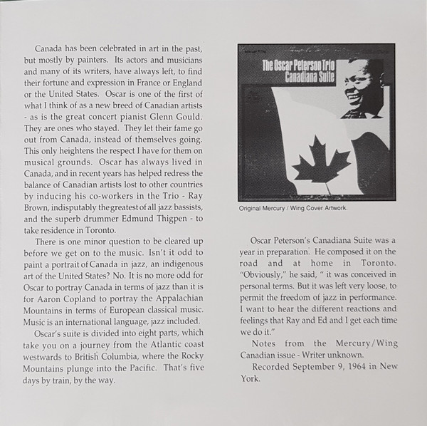 The Oscar Peterson Trio - Canadiana Suite (CD, Album, RE) (Near Mint (NM or M-)) - Image 5