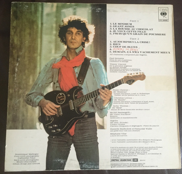 Jacques Higelin - Enfin Higelin (LP, Album) (Mint (M)) - Image 2