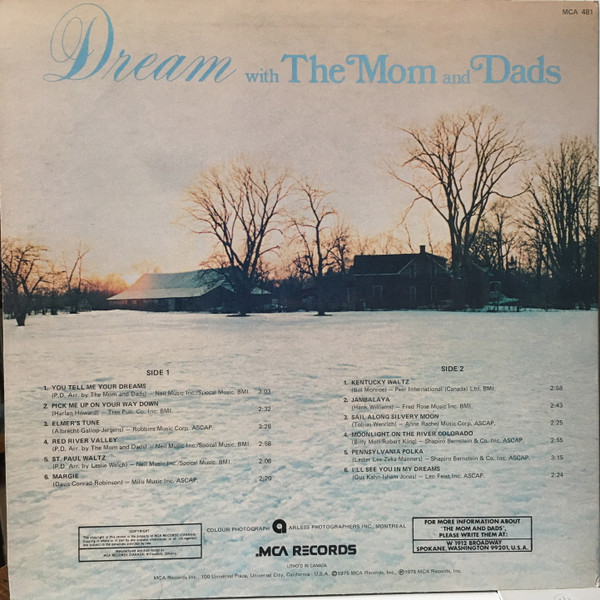 The Mom And Dads - Dream With The Mom And Dads (LP, Album) (Mint (M)) - Image 2