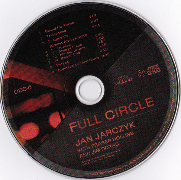 Jan Jarczyk With Fraser Hollins And Jim Doxas - Full Circle (CD, Album) (Mint (M)) - Image 2