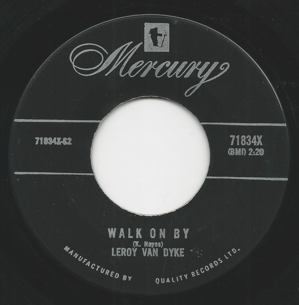 Leroy Van Dyke - Walk On By (7", Single) (Near Mint (NM or M-))