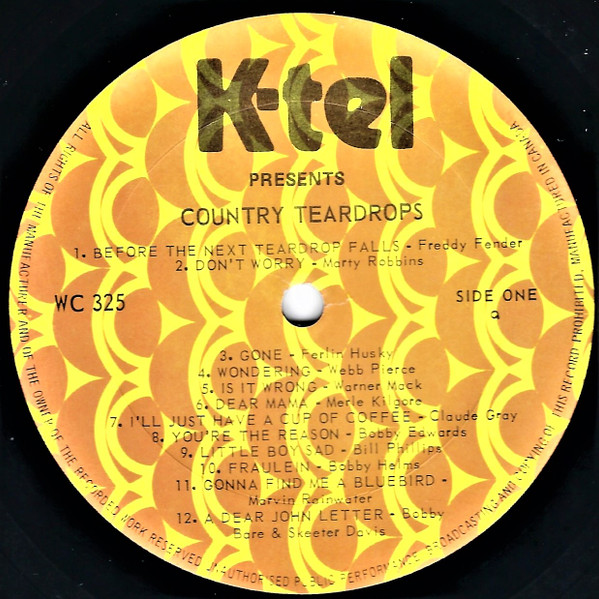 Various - K-Tel's Country Teardrops (LP, Comp) (Mint (M)) - Image 5