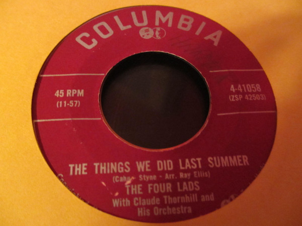 The Four Lads - Put A Light In The Window (7") (Near Mint (NM or M-)) - Image 2