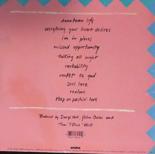 Daryl Hall & John Oates - Ooh Yeah! (LP, Album, Club, CRC) (Mint (M)) - Image 2