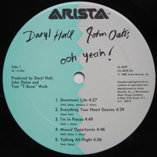 Daryl Hall & John Oates - Ooh Yeah! (LP, Album, Club, CRC) (Mint (M)) - Image 4
