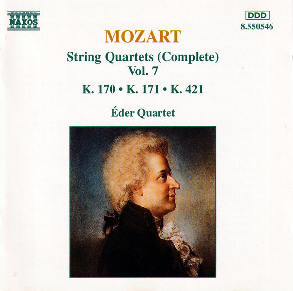 Wolfgang Amadeus Mozart - Éder Quartet - String Quartets (Complete) Vol. 7 - K. 170 • K. 171 • K. 421 (CD, Album) (Near Mint (NM or M-)) - Image 2