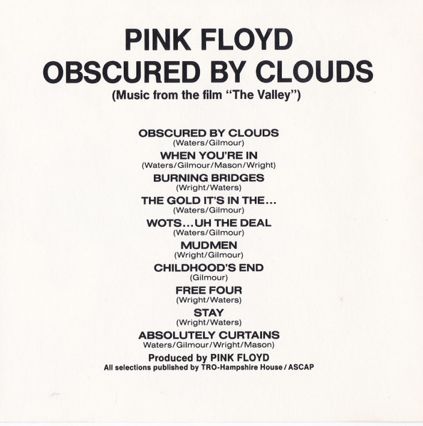 Pink Floyd - Obscured By Clouds (Music From The Film "The Valley") (CD, Album, RE, Dis) (Near Mint (NM or M-)) - Image 2