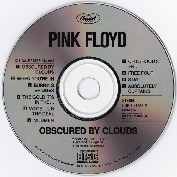 Pink Floyd - Obscured By Clouds (Music From The Film "The Valley") (CD, Album, RE, Dis) (Near Mint (NM or M-)) - Image 5