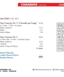 Alternative view of John Field (2) - Míċeál O'Rourke, London Mozart Players, Matthias Bamert - Piano Concertos Vol 3: No. 3 In E Flat Major / No. 5 In C Major 'L'Incendie Par L'Orage' (CD, Album) (Near Mint (NM or M-))