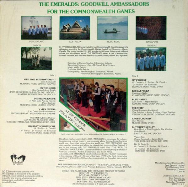 The Emeralds (10) - Around The World (LP, Album) (Mint (M)) - Image 2
