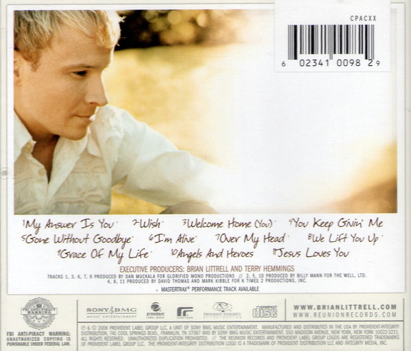 Brian T. Littrell - Welcome Home (CD, Album) (Very Good Plus (VG+)) - Image 2
