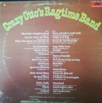 Crazy Otto's Ragtime Band - Crazy Otto's Ragtime Band (LP) (Mint (M)) - Image 2