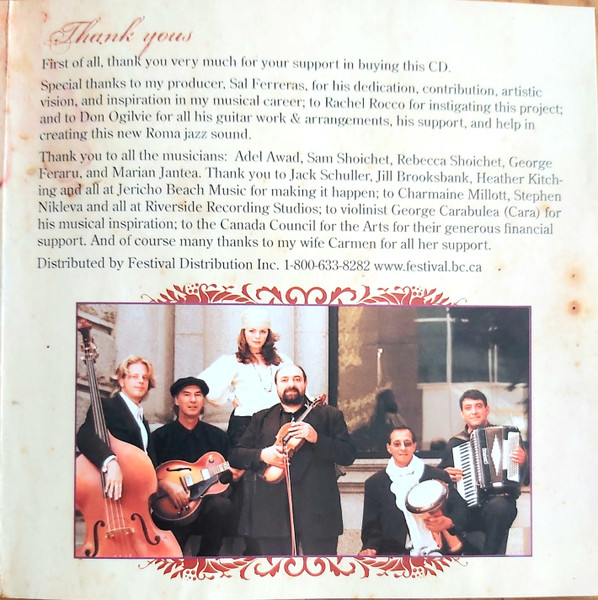 Lache Cercel And The Roma Swing Ensemble - Muzika Konkordo (CD, Album) (Mint (M)) - Image 5