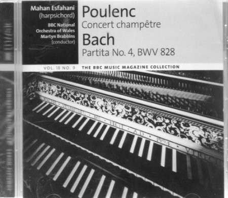 Francis Poulenc, Johann Sebastian Bach - Concert Champêtre / Partita No.4, BWV 828 (CD) (Near Mint (NM or M-)) - Image 2
