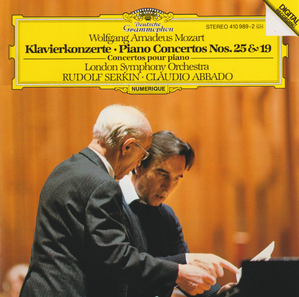 Wolfgang Amadeus Mozart, London Symphony Orchestra, Rudolf Serkin, Claudio Abbado - Klavierkonzerte = Piano Concertos Nos. 25 & 19 (CD) (Near Mint (NM or M-))
