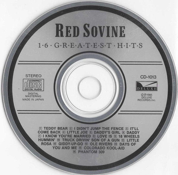 Red Sovine - Sixteen Greatest Hits (CD, Comp) (Near Mint (NM or M-)) - Image 3