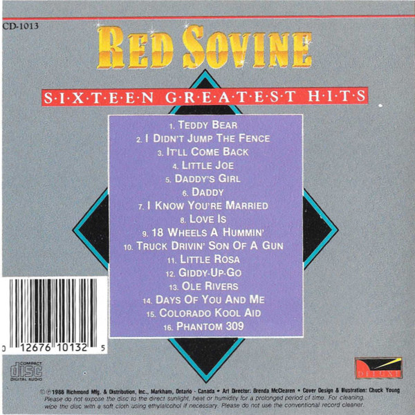 Red Sovine - Sixteen Greatest Hits (CD, Comp) (Near Mint (NM or M-)) - Image 4