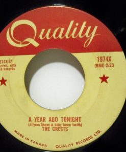 The Crests - A Year Ago Tonight / Paper Crown (7", Single) (Very Good Plus (VG+))
