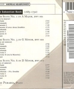 Alternative view of Johann Sebastian Bach - Murray Perahia - English Suites Nos. 1, 3 & 6 (CD, Album) (Near Mint (NM or M-))
