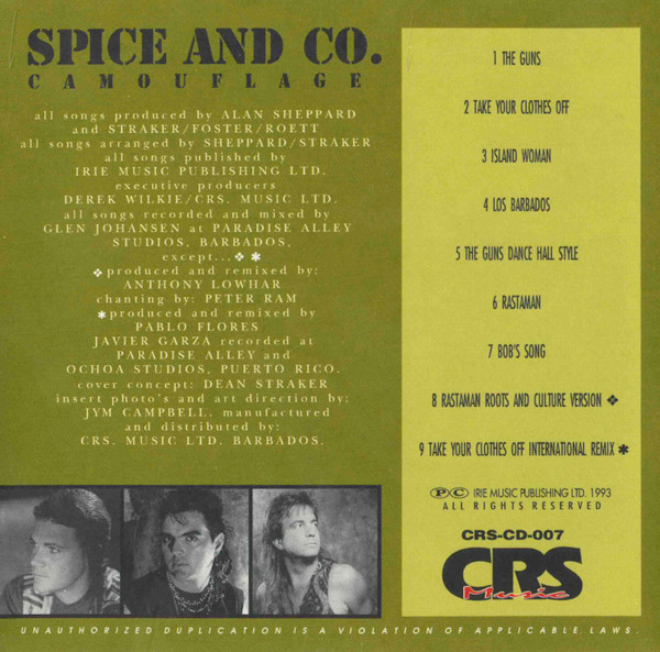 Spice And Company - Camouflage (CD, Album) (Mint (M)) - Image 5