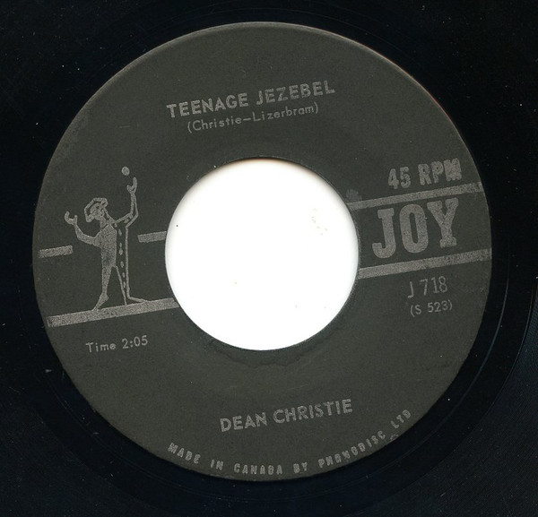 Dean Christie - Shake! / Teenage Jezebel (7", Single) (Very Good Plus (VG+)) - Image 2
