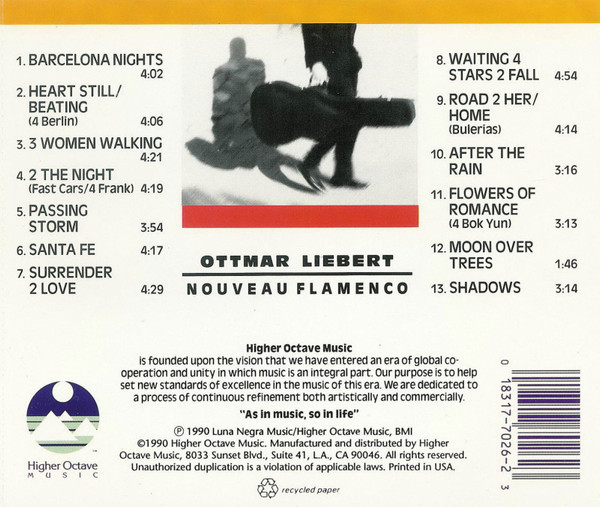 Ottmar Liebert - Nouveau Flamenco (CD, Album) (Near Mint (NM or M-)) - Image 2